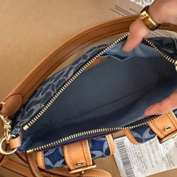 Coach Ashton bag in signature denim CY700 NWT - Picture 6 of 8